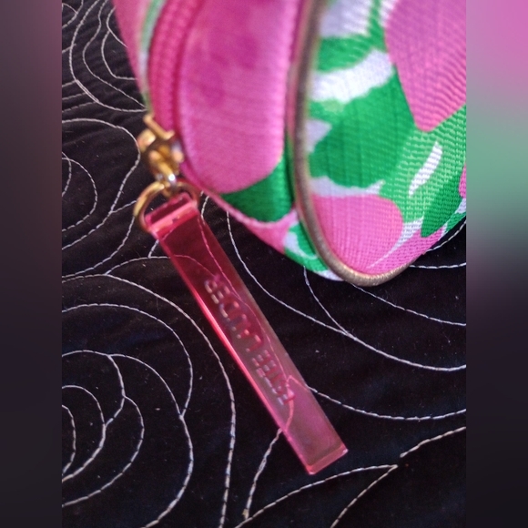 Lilly Pulitzer Pink Floral Cosmetics Bag and Pink Lily Pulitzer Eye Wear Case - Picture 9 of 15